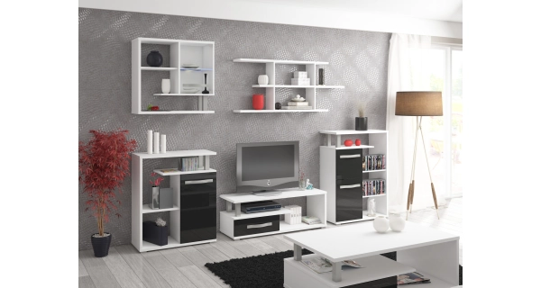 Závěsná vitrína LEHUA, bílá, 5 let záruka