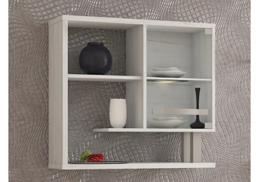 Závěsná vitrína LEHUA, craft bílý