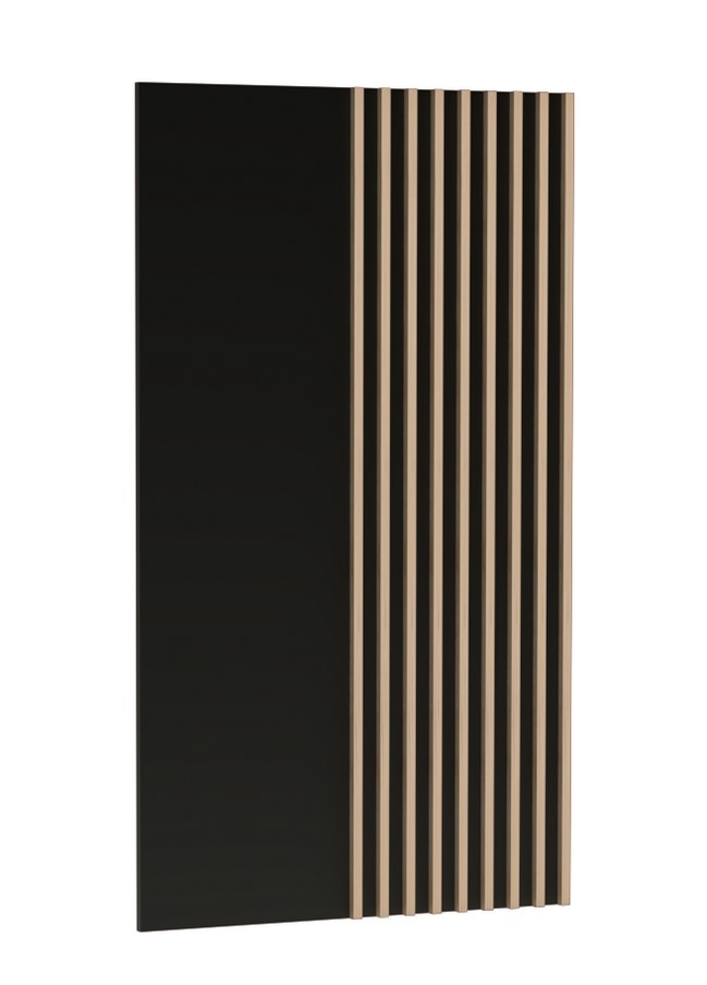 Závěsný panel FRAGILIS, černá/dub artisan