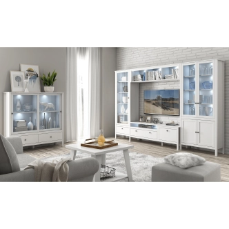 Závěsný regál GLOMERATA, bílá