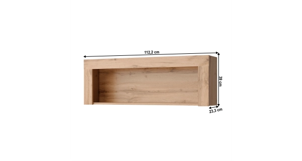 Závěsný regál LIBERATA 110, dub wotan