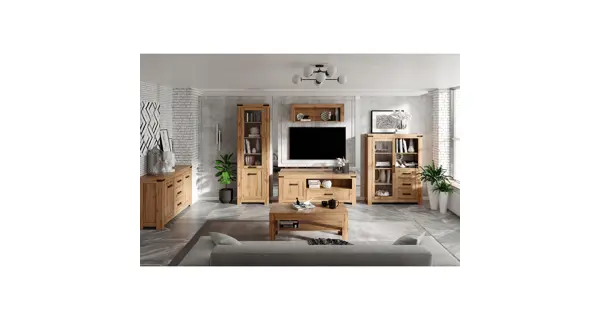 Závěsný regál LIBERATA 160, dub wotan