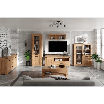 Závěsný regál LIBERATA 160, dub wotan