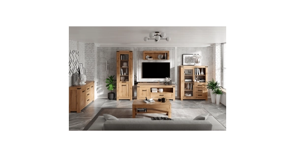 Závěsný regál LIBERATA 160, dub wotan