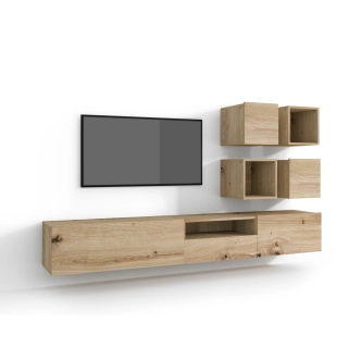 Závěsný regál/police RELEVANT ER30, dub artisan DOPRODEJ