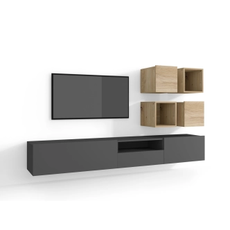 Závěsný regál/police RELEVANT ER30, dub artisan DOPRODEJ