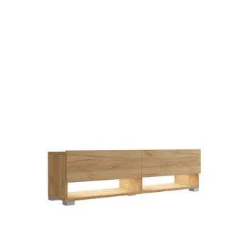 Závěsný televizní stolek ANTOFALLA 140, dub craft