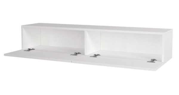 Závěsný televizní stolek HEKET, bílý