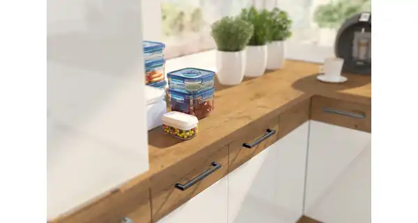 ZEATA, horní skříňka 40 NAGU-36 1F, korpus: dub lancelot, dvířka: bílý lesk