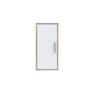 ZELEL koupelnová horní skříňka, dub sonoma/bílá, 5 let záruka