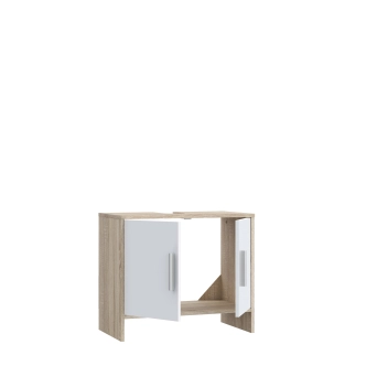 ZELEL koupelnová sestava, dub sonoma/bílá, 5 let záruka