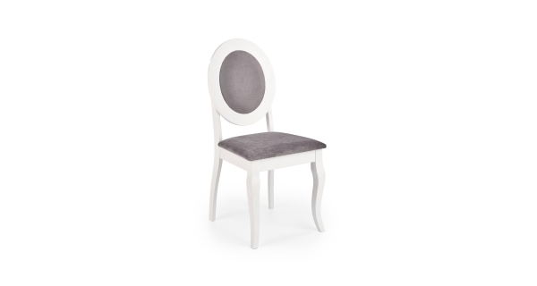 Židle LOBIRA, šedá/bílá