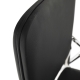 Židle NERSO s deskou na psaní, černá/přírodní