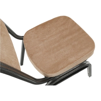 Židle RANGIFER stohovatelná, béžová látka/šedý rám