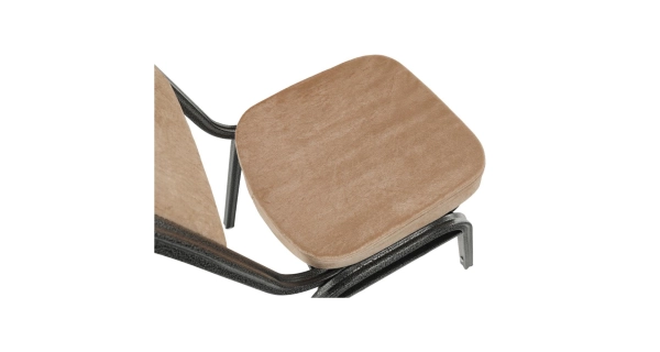 Židle RANGIFER stohovatelná, béžová látka/šedý rám