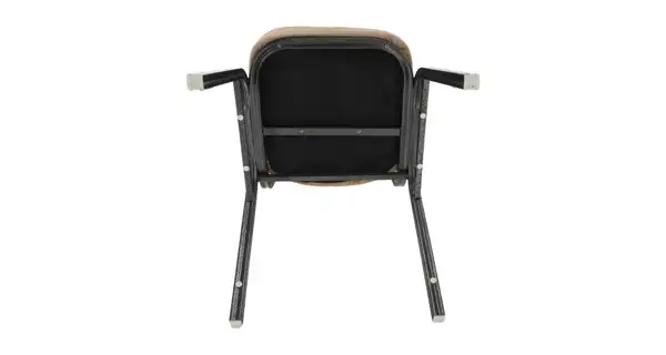 Židle RANGIFER stohovatelná, béžová látka/šedý rám