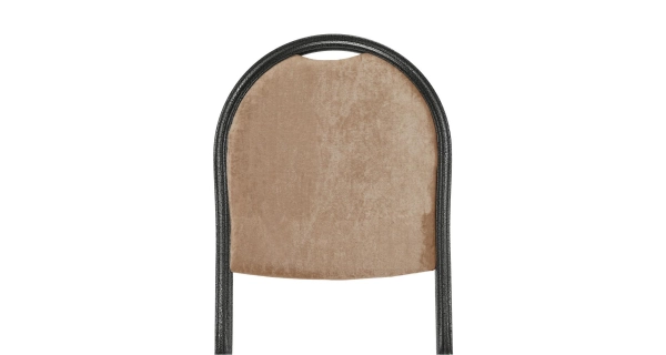 Židle RANGIFER stohovatelná, béžová látka/šedý rám