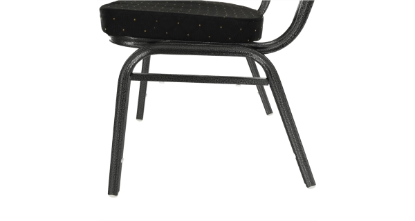 Židle RANGIFER stohovatelná, čená látka/šedý rám