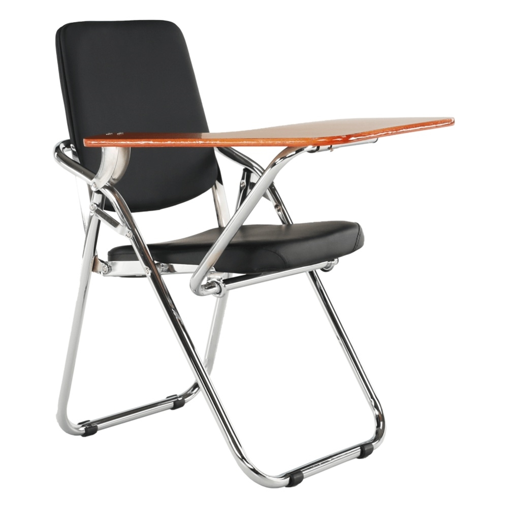 Židle NERSO s deskou na psaní, černá/přírodní