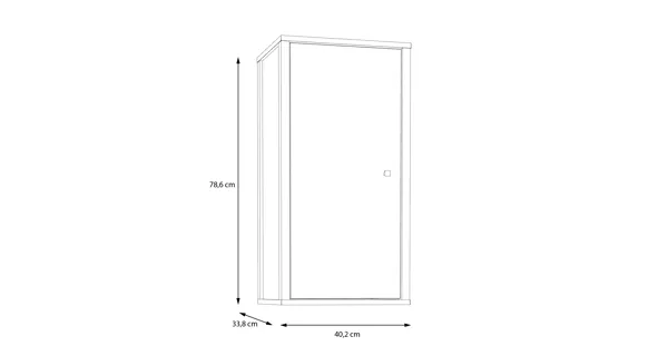 ZOBI koupelnová horní skříňka, bílá, 5 let záruka