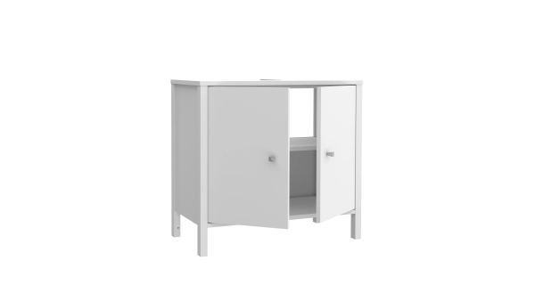 ZOBI koupelnová skříňka pod umyvadlo s dvířky, bílá, 5 let záruka