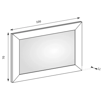 Zrcadlo ACHAO 100, dub stoletý