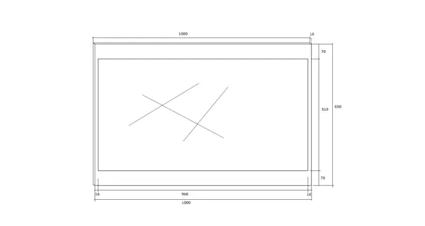 Zrcadlo GATTON 100 cm, dub sonoma