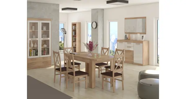 Zrcadlo GATTON 120 cm, dub sonoma