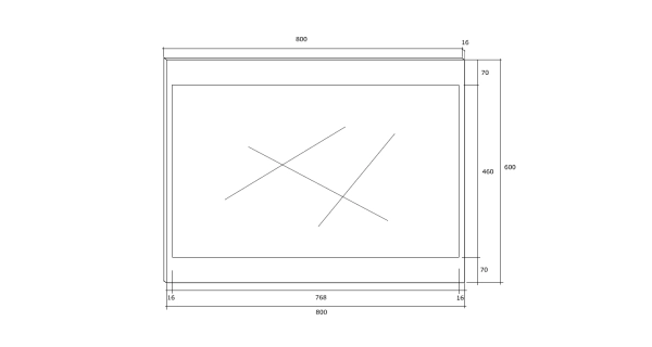 Zrcadlo GATTON 80 cm, craft tobaco, 5 let záruka