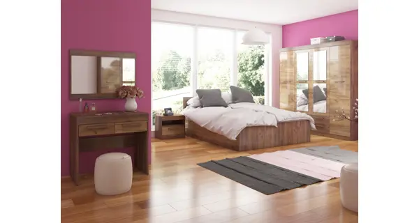 Zrcadlo GATTON 80 cm, craft tobaco