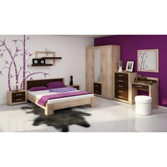 Zrcadlo MOLTENO, dub sonoma, 5 let záruka