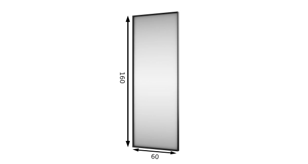 Zrcadlo SOCONTRA, černá